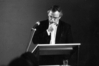 Vortrag Dietmar Kamper, Der andere Schauplatz der Bilder, Symposion Bildmaschinen und Erfahrung, Berlin 1989. Foto: Jan Victor Wiktor 