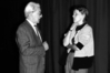 Gerard Duelen und Anna Elisa Heine, Symposion Bildmaschinen und Erfahrung, Berlin 1989. Foto: Jan Victor Wiktor 