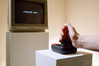 Interaktive Installation touch me von Nikolai Luckow, Ausstellung mit farbstoff, bildo Galerie 1991   
